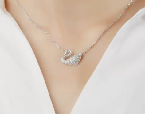 Swarovski/施华洛世奇白天鹅银色女...