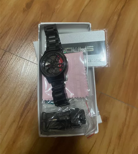 轮毂手表男非机械兰博基尼时来运转虫洞概念旋...
