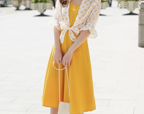 吊带连衣裙两件套女2022夏季新款韩版收腰...