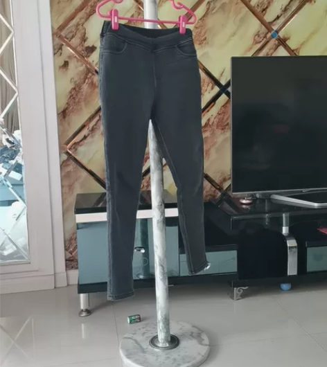 女士胖mm牛仔裤加绒秋冬季加厚加绒外穿小脚...
