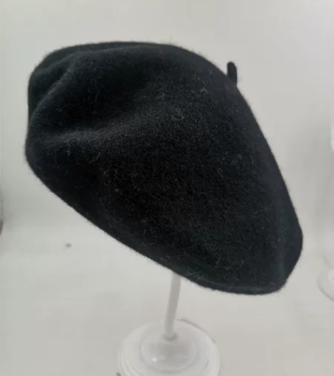 羊毛混纺贝雷帽女秋冬日系英伦甜美可爱时尚潮...