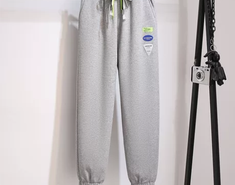 加绒婴儿绒灰色卫裤L码 刚拆吊牌，几乎全新...