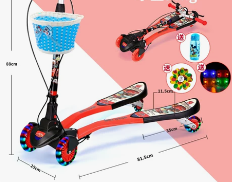 Disney/迪士尼 滑板车 可折叠，成色...