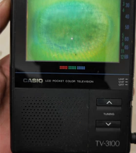 卡西欧TV一3100 开机如图，配件机，低...