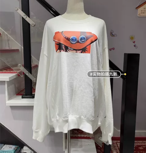 男士卡通卫衣 专柜购入 XL180尺码实物...