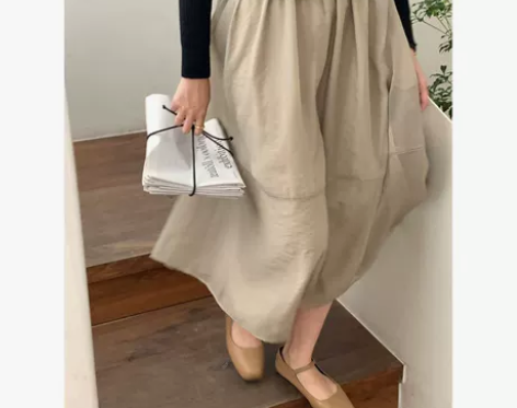 法式复古纱裙2021秋新款赫本风伞裙女 高...