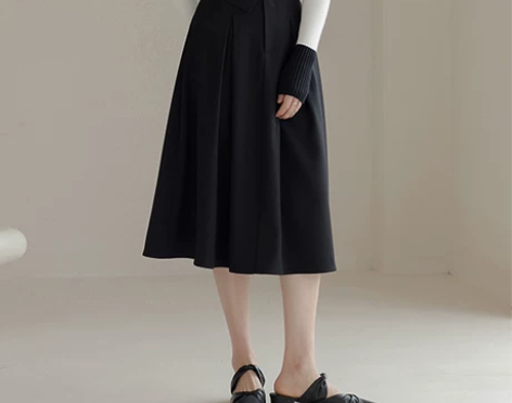 【狂欢价】原水2022显瘦a字秋冬半身裙女...