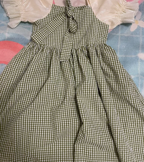 女童夏季泡泡袖连衣裙夏装纯棉裙子洋气小女孩...