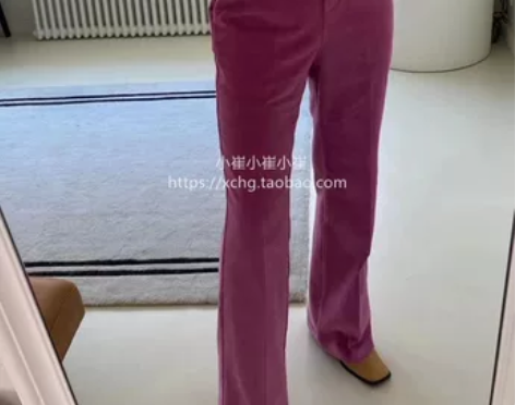 小崔韩国东大门代购 2021冬季新款高腰螺...