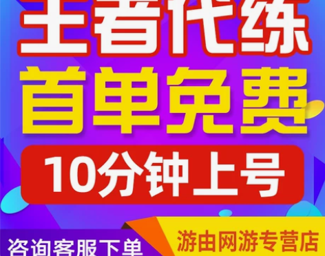 代练王者荣耀排位上分带打玩刷英雄战力巅峰赛...