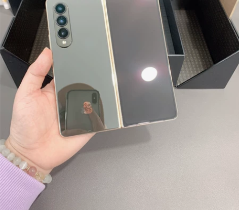 全套！国行 三星W23熠金黑 16+512...