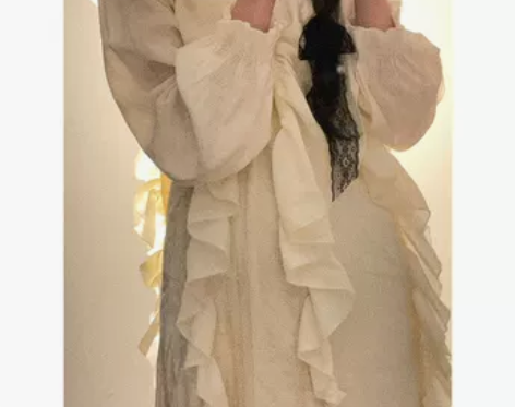 新款夏早秋法式薄款仙女连衣裙长款设计感小众...