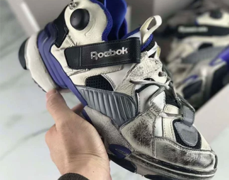 ins超火的鞋子真皮厚底休闲运动鞋女复古做...