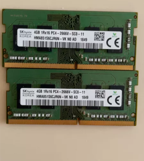 ddr4 2666 笔记本内存 2条4g ...