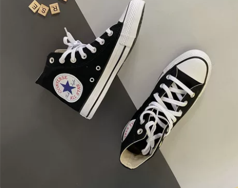 匡威All Star新经典款大logo黑白...