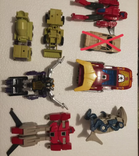 变形金刚G1主体一堆，全部无损，弹片 热破...