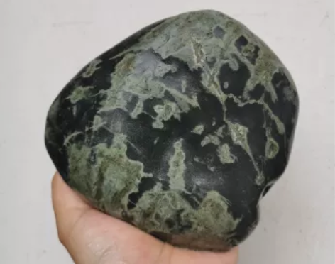 奇石,长江画面石“江畔独步寻花”,15-5...