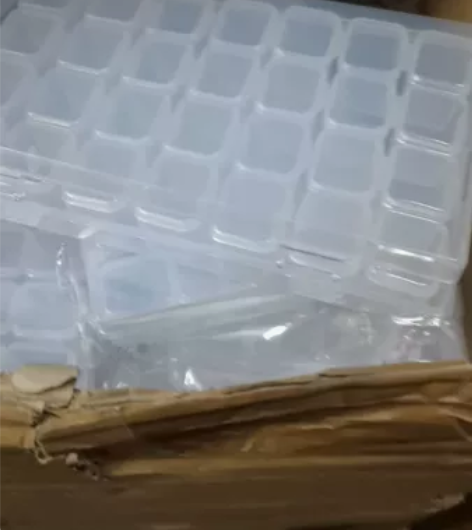 钻石画米珠盒 DIY手工收纳盒透明钻盒串珠...