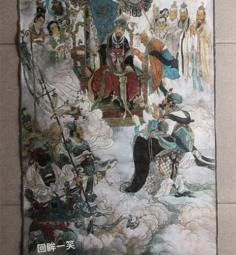 (转让，急用钱)高价买的西游记大闹天宫刺绣...