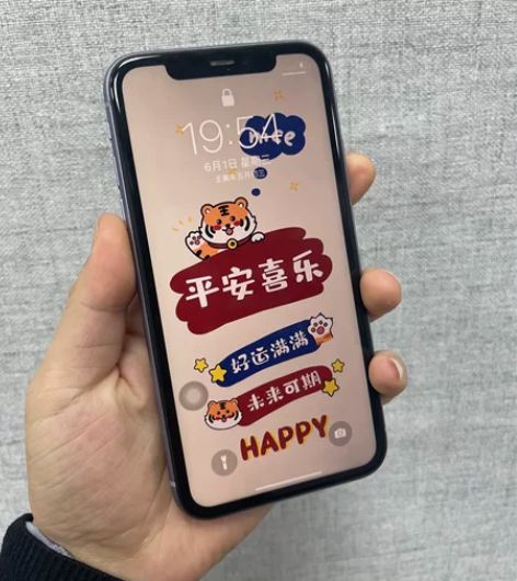 苹果11 内存128g 紫色 左...