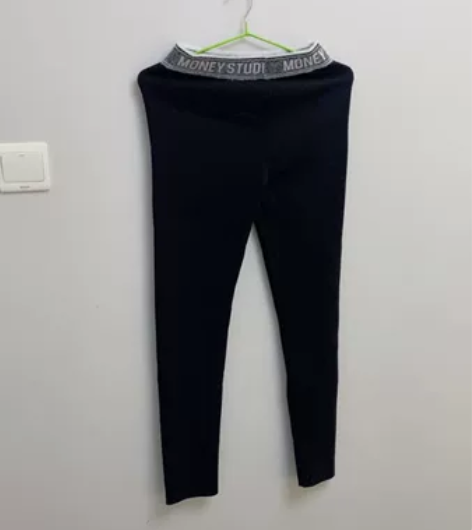 全新黑色鲨鱼裤加绒打底长裤女外穿黑色显瘦大...