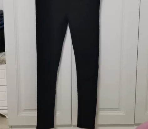 黑色加绒裤子瘦子快进来看看#时髦穿搭达人推...