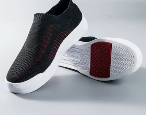 利郎运动鞋男LXE315透气网面男鞋新款黑...