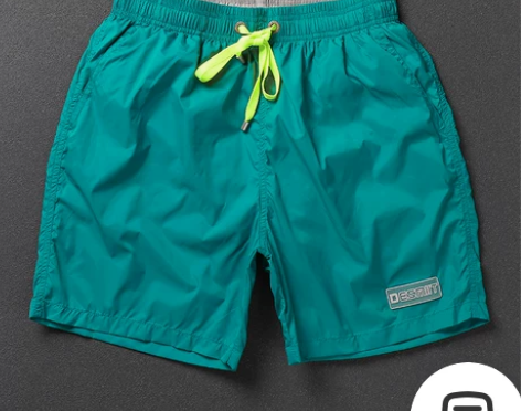 男士夏季纯色休闲短裤多口袋轻薄速干可下水沙...