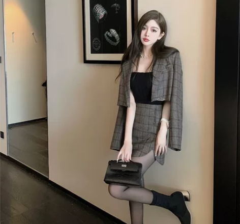 韩雨嘉【威尔士格纹】独家 东伦敦复古30羊...