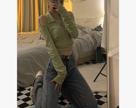 DREAM SEVEN77 短款挂脖开衫女...