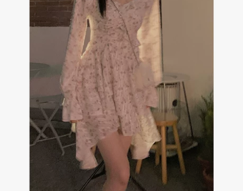 ?DREAM SEVEN77 不规则荷叶边...