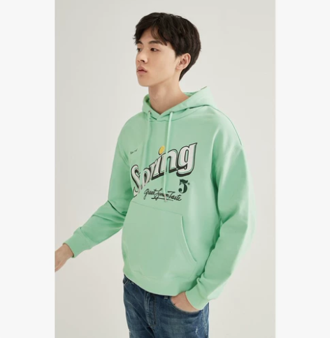 GXG男装2022年春季新款绿色情侣韩版休...