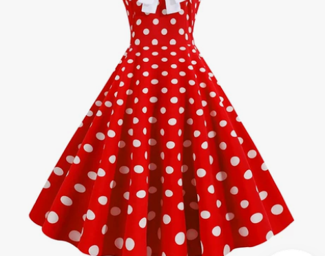 裙子2019夏季新款小清新学院风圆点波点娃...