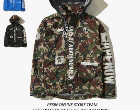 ?日系潮牌秋季男士防晒衣服薄款长袖休闲外套...