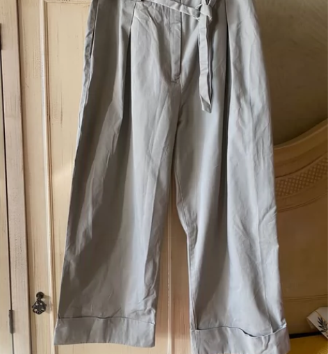 H##amp；amp；M日杂风阔腿裤 慵懒...