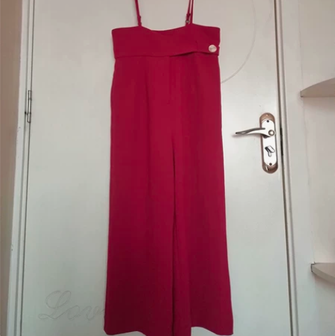 三彩 高腰阔腿裤 连体裤 背带裤 套装长裤...