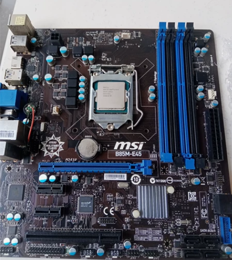 拆机   微星 b85m-e45 主板，豪...