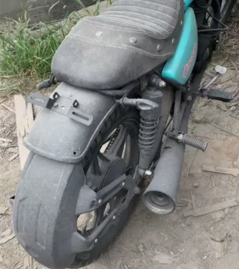 摩托车125cc 复古改装 九成新越野摩托...