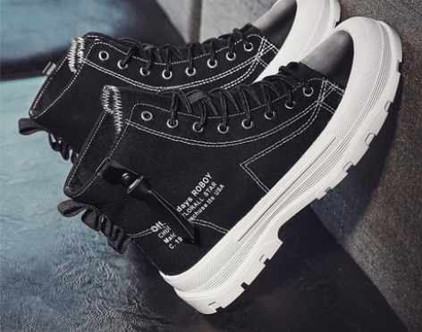 男鞋2021年秋季新款百搭运动休闲平板鞋韩...