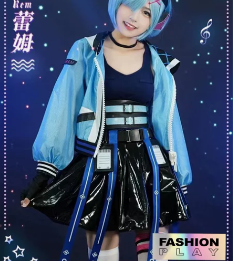 「初兽猫现货」蕾姆cosplay服装霓虹都...