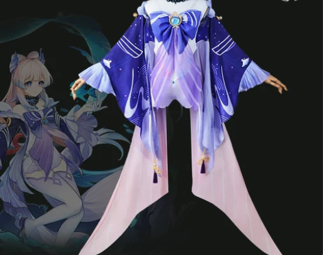 雾都原神cos服海祇岛现人神巫女珊瑚宫心海...