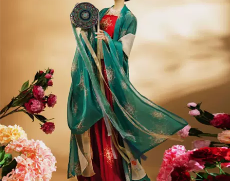 蝉佩汉服女唐制正品原创中国风大袖衫齐胸诃子...