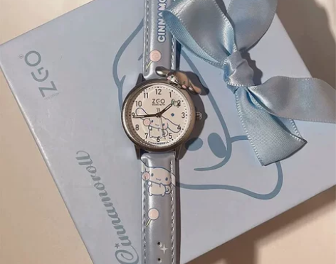 石英表 石英手表玉桂狗联名女款儿童小学生新...