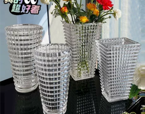 【全新处理包邮】轻奢高档水晶花瓶摆件高级感...