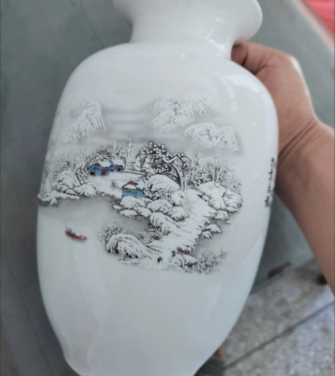 景德镇陶瓷器摆件花瓶插花办公室客厅酒柜电视...