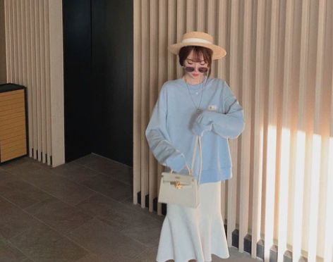 鱼尾裙爱好者～高腰垂感不规则半身裙春 感兴...