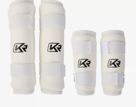 康瑞跆拳道护臂护腿组合空手道护肘武术搏击成...