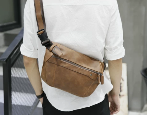 男包 新款胸包男士大容量斜挎包韩版运动休闲...