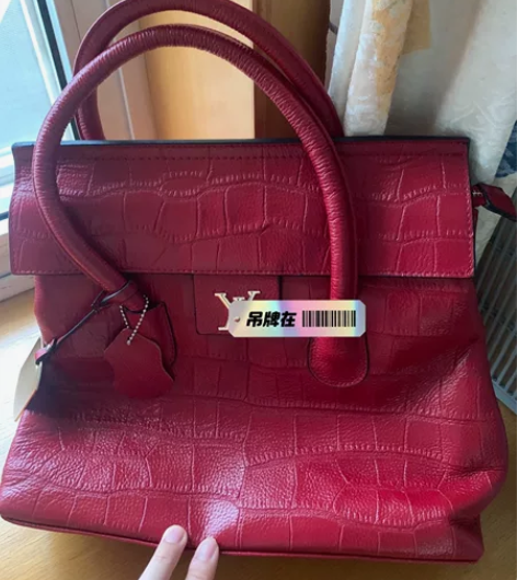 真皮婚礼结婚婆婆妈妈包包酒红色女单肩斜挎包...