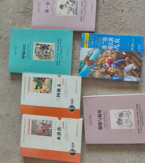 一堆课外书，以前看过的不看了，卖给爱惜的人...